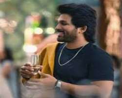 Allu Arjun consuming alcohol